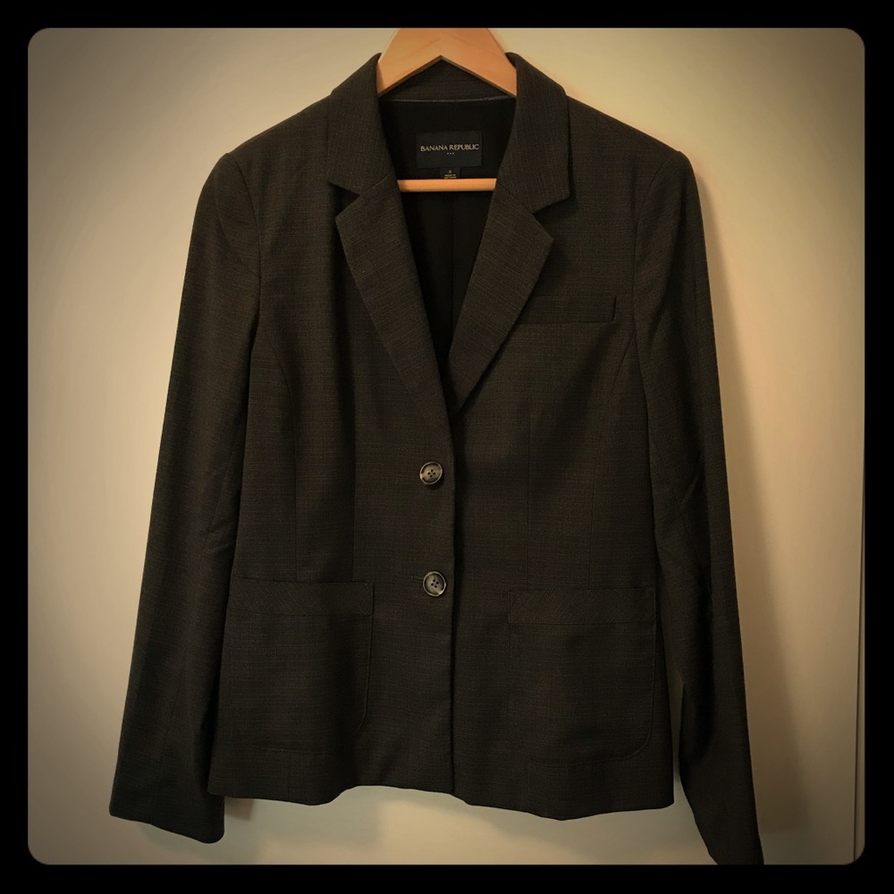 Banana Republic Charcoal Blazer